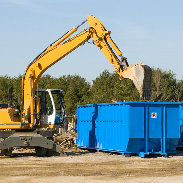 are there any restrictions on where a residential dumpster can be placed in Vaughn MT